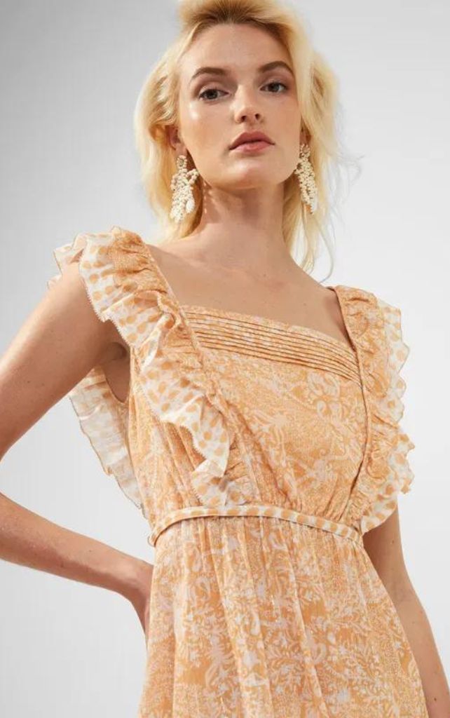 French connection square neck dress sale
