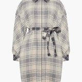 French Connection Arla Flannel Belted Shirt Dress