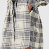 French Connection Arla Flannel Belted Shirt Dress