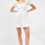 French Connection Armina Organic White Poplin Mini Dress