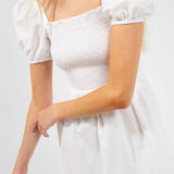French Connection Armina Organic White Poplin Mini Dress