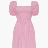 French Connection Artina Gingham Smocked Mini Dress – dresses by French Connection, available to rent from Hirestreet