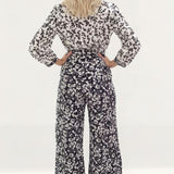 French Connection Delfine Drape Floral Jumpsuit