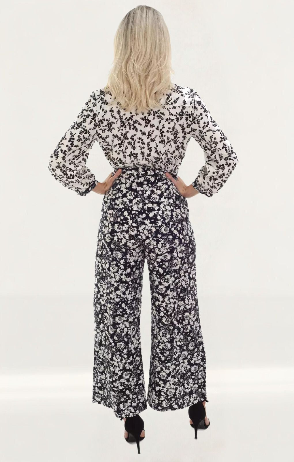 French Connection Delfine Drape Floral Jumpsuit