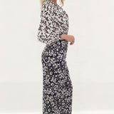 French Connection Delfine Drape Floral Jumpsuit