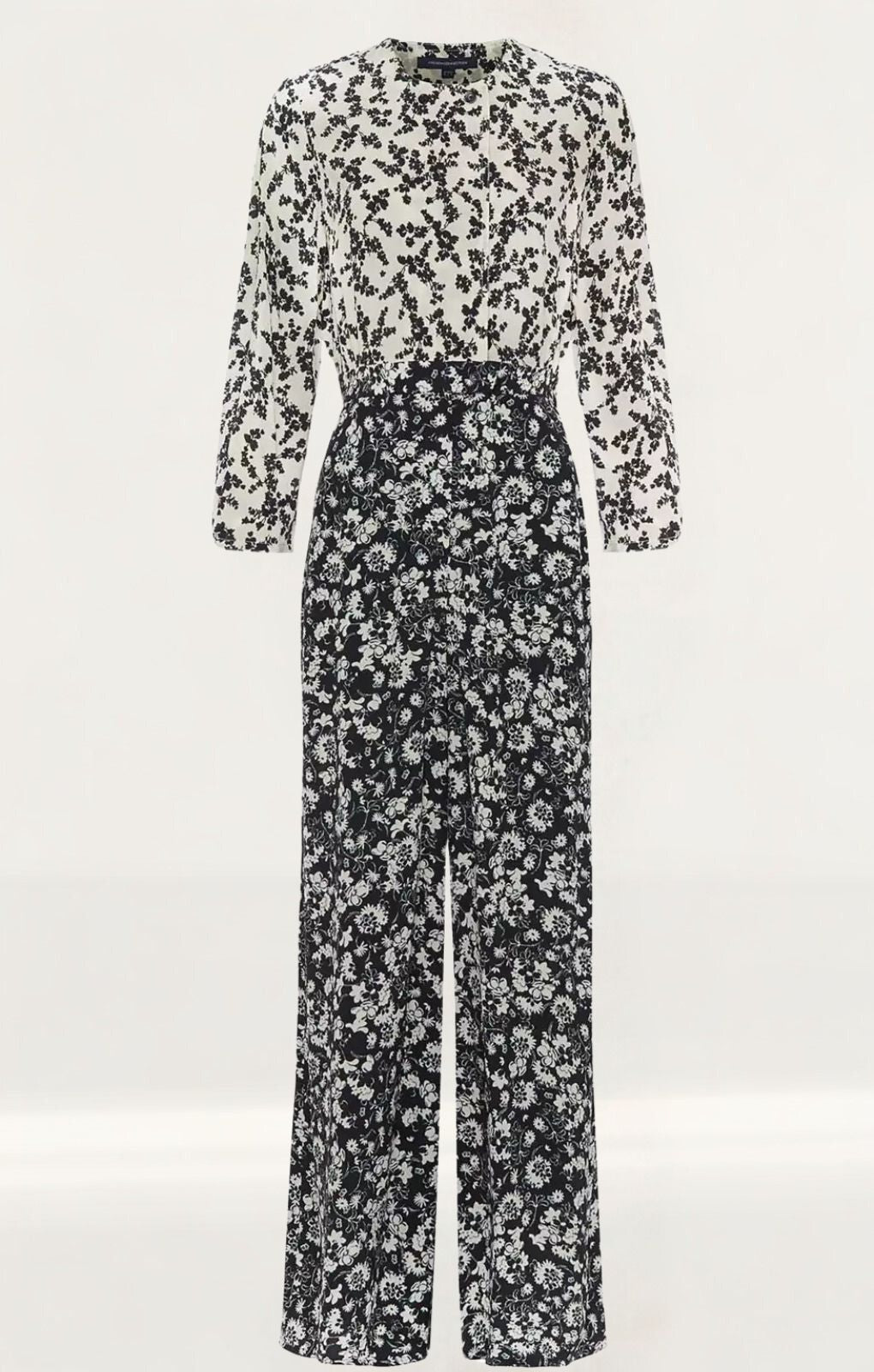 French Connection Delfine Drape Floral Jumpsuit