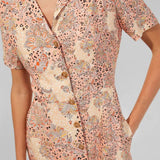 French Connection Demetra Drape Button-Front Dress