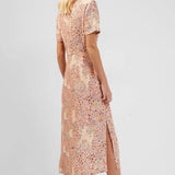 French Connection Demetra Drape Button-Front Dress