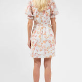 French Connection Diana Print Puff-Sleeve Dress