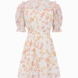 French Connection Diana Print Puff-Sleeve Dress