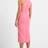 French Connection Echo Recycled One Shoulder Midi Dress