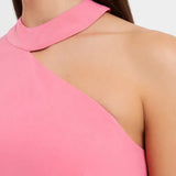 French Connection Echo Recycled One Shoulder Midi Dress