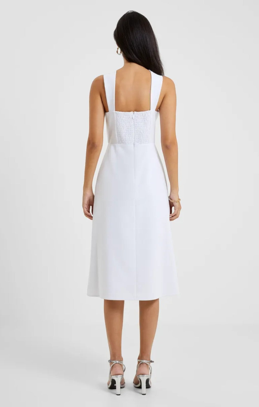 Rent French Connection Eco Crepe Ring Halterneck Dress in White | Hirestreet Rent French Connection Eco Crepe Ring Halterneck Dress in White | Hirestreet
