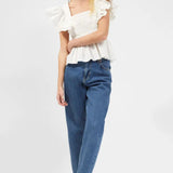French Connection Elana Embroidered Top