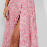 French Connection Elao Verona Button-Down Pink Midi Dress