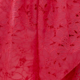 French Connection Embroidered Lace Strappy Dress in Azalea