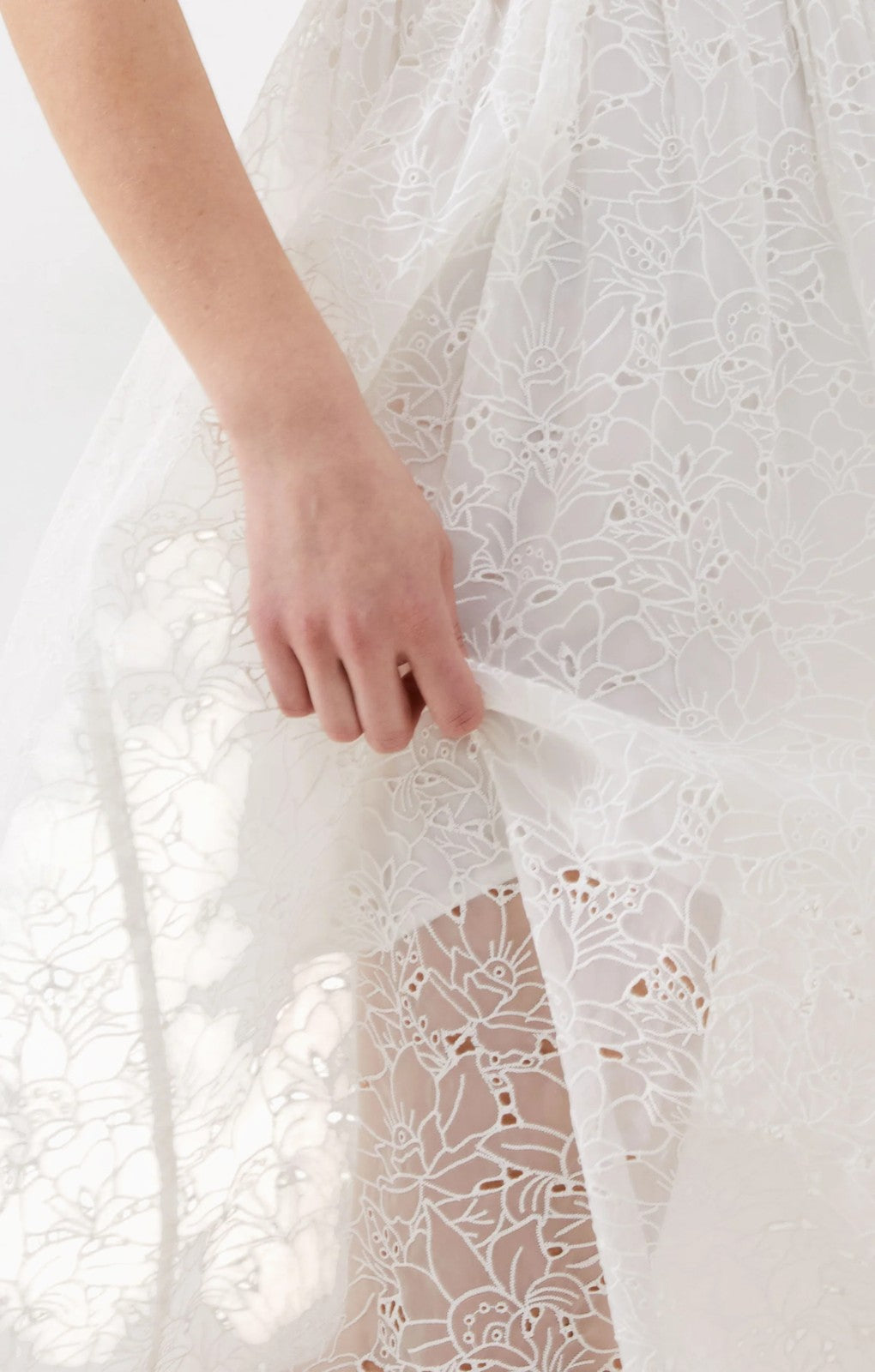 french connection embroidered lace dress French Connection Embroidered Lace Midi Dress