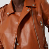 French Connection Etta Vegan Leather Biker Jacket