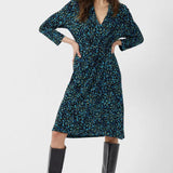 French Connection Ferna Meadow Jersey V-Neck Dress