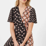 French Connection Francine Recycled Verona Drape Midi Dress