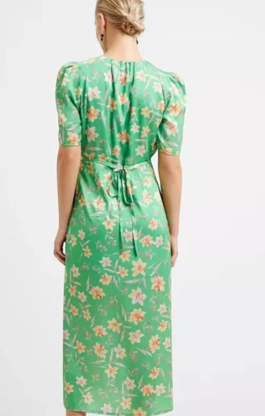 Rent French Connection Camille Wrap Midi Dress in Poise Green | Hirestreet Rent French Connection Camille Wrap Midi Dress in Poise Green | Hirestreet