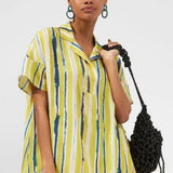 French Connection Gaia Delphine Open-Collar Shirt