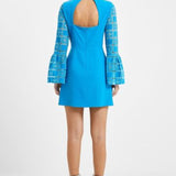French Connection Garnet Velvet Lace Mini Dress