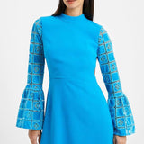 French Connection Garnet Velvet Lace Mini Dress