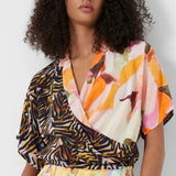 French Connection Isadora Delphine Wrap Shirt
