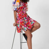 French Connection Isadora Patch Poplin Bardot Dress