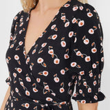 French Connection Meadow Jersey Francine Dress Moonless Night Multi