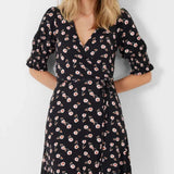 French Connection Meadow Jersey Francine Dress Moonless Night Multi
