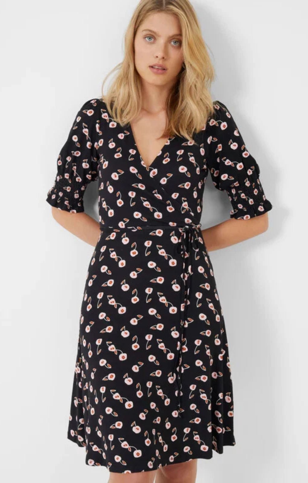 Rent French Connection Meadow Jersey Francine Dress Moonless Night Multi | Hirestreet Rent French Connection Meadow Jersey Francine Dress Moonless Night Multi | Hirestreet