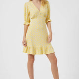 French Connection Peony-Doria Eco Puff-Sleeve Dress