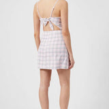 French Connection Yaki Whisper Tie Back Mini Dress