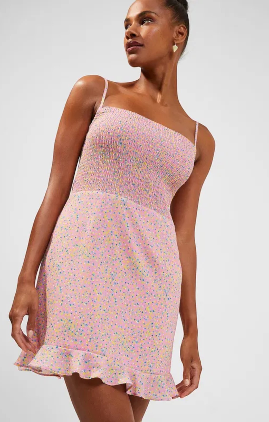 French Connection Stacie Daisy Strappy Mini Dress – dresses by French Connection, available to rent from Hirestreet