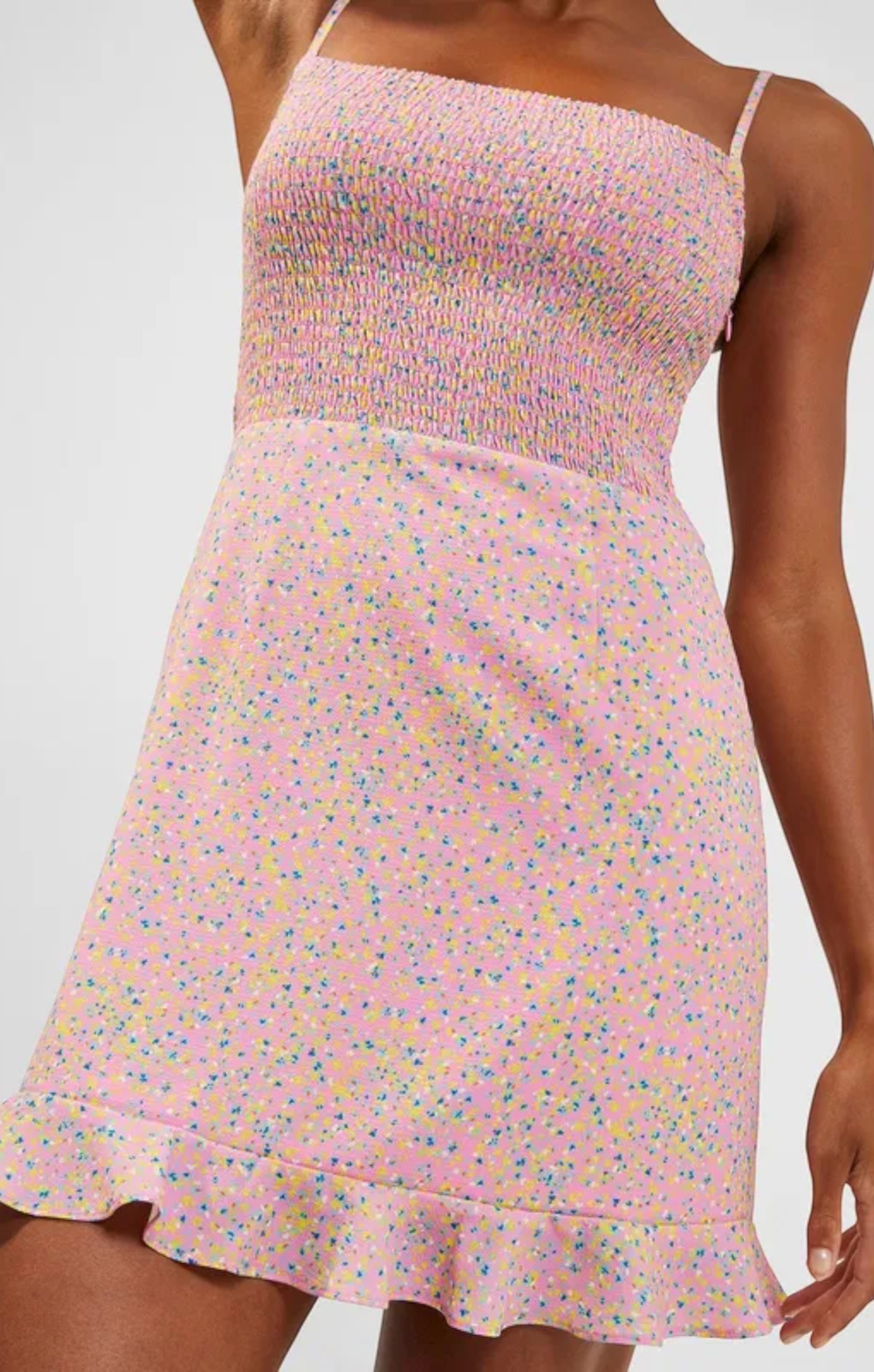 French Connection Stacie Daisy Strappy Mini Dress – dresses by French Connection, available to rent from Hirestreet