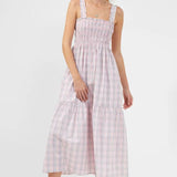 French Connection Yaki Organic Check Sun Dress