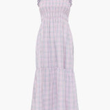 French Connection Yaki Organic Check Sun Dress