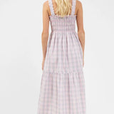 French Connection Yaki Organic Check Sun Dress