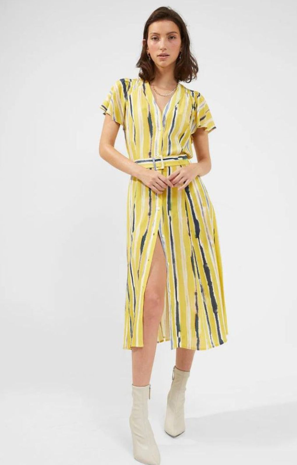 French Connection Gaia Delphine V-Neck Dress