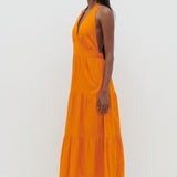 Pretty Lavish Gabrielle Halterneck Aperol Midaxi Dress