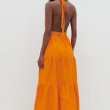 Pretty Lavish Gabrielle Halterneck Aperol Midaxi Dress