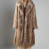 Glamorous Faux Fur Midi Coat - Feather Fur