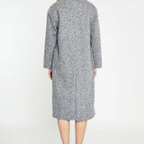 Glamorous Grey Marl Lapel Collar Midi-Coat
