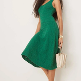 Nobody's Child Green Pointelle Midi Dress