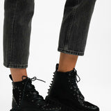 Lamoda Chunky Creeper Boots With Pink Hearts