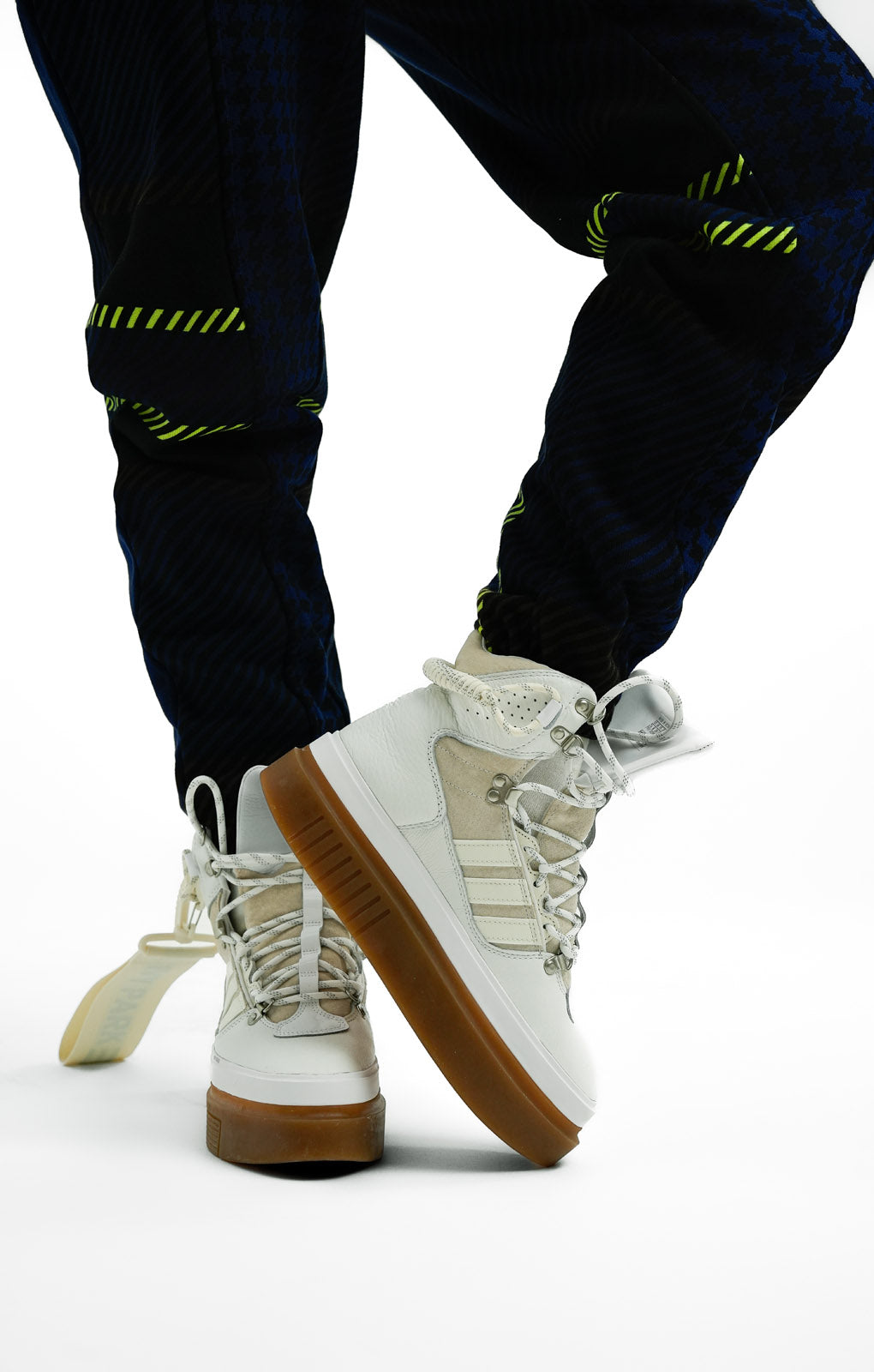 Ivy ParkAdidas x Ivy Park Super Sleek Boots In Core White With Contrast Sole