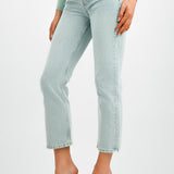 Topshop Editor Jeans In Bleach - Blue