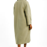 ASOS DESIGN Oversized Boyfriend Coat In Mushroom